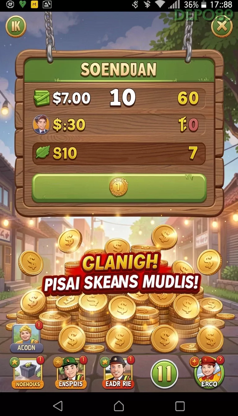 Cuplikan layar WINPKR — aktivitas