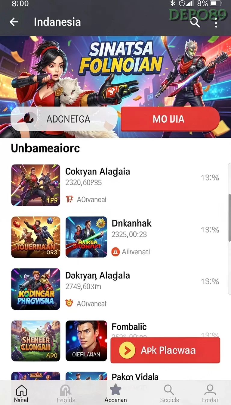 Cuplikan layar KOKO138 — halaman utama
